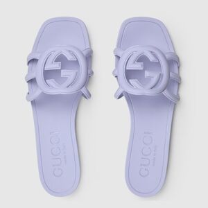 Gucci Women's Lavender Slide Sandals